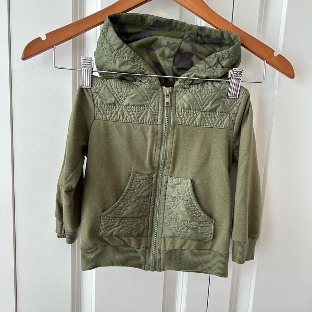 Tommy Bahama‎ Olive Green Kids Zip Up Hoodie